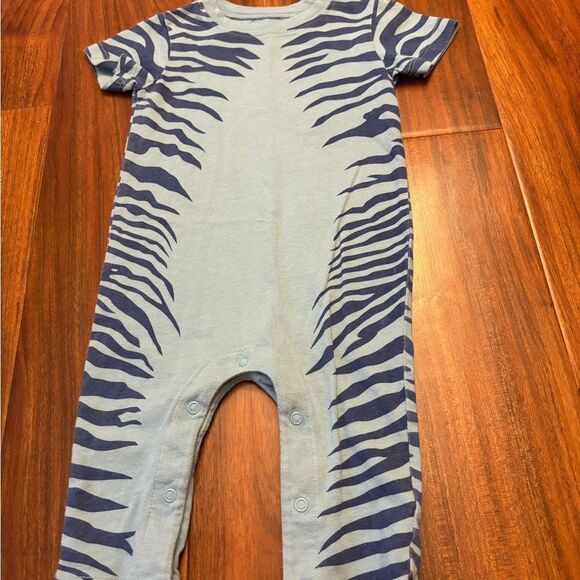 Disney Parks Pandora World of Avatar Animal Kingdom blue short sleeve jumpsuit - Picture 3 of 4